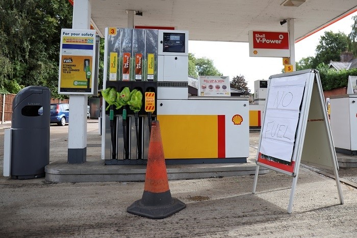 Britain has no plans yet to get the army to drive trucks to deliver fuel to petrol stations after a shortage of drivers strained supply chains, Environment Secretary George Eustice said on Monday.
