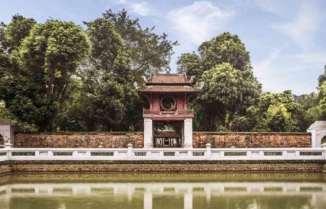 Khue Van Cac (Literature Pavilion) at the Van Mieu - Quoc Tu Giam relic site is one of the symbolic icon of Hanoi (Photo: vanmieu.gov.vn)
