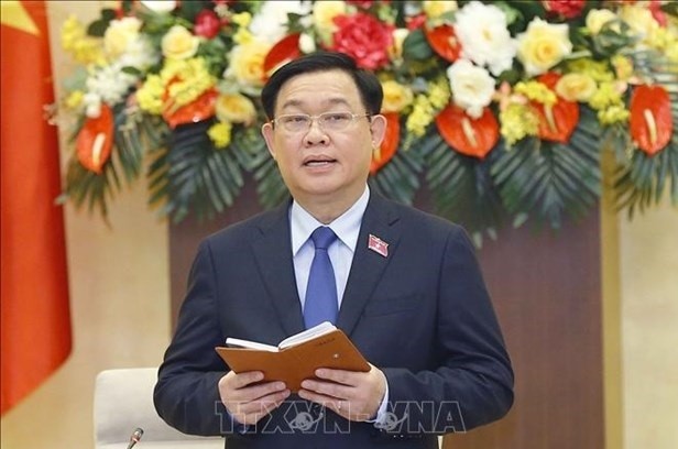 NA Chairman Vuong Dinh Hue at the event (Photo: VNA)