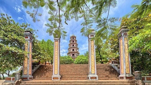 Thien Mu pagoda, a tourist attraction in Hue city (Photo: VNA)