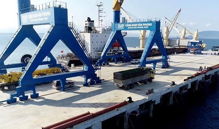 The new wharf at Van Phong Port will serve construction activities of projects in the economic zone.