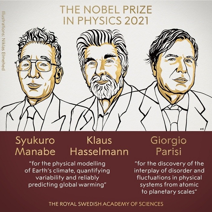 Trio win physics Nobel for work that helps understand changing climate