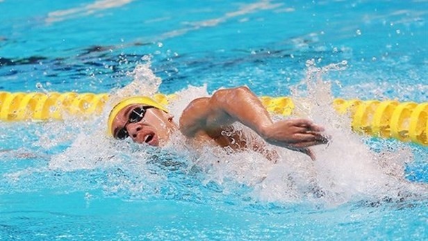 Vietnamese swimmer Nguyen Huy Hoang will train in Hungary for the SEA Games and ASIAD (Photo: thethao247.vn)