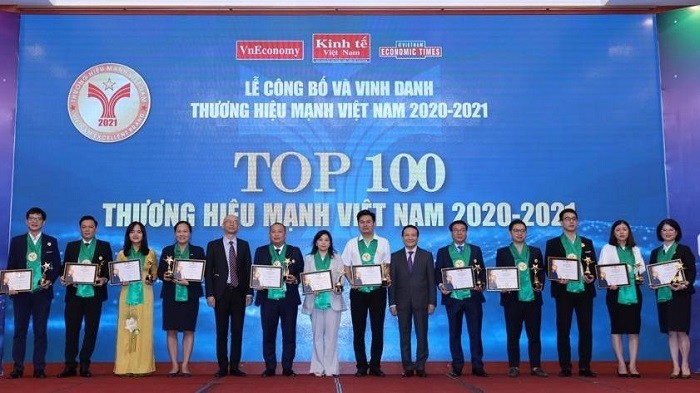 Leading Vietnamese brands honoured at the ceremony (Photo: VNA)