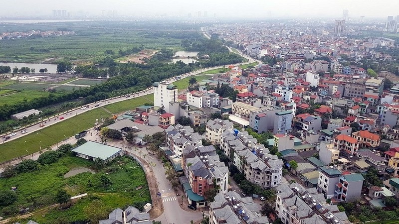 A residential area in Hanoi's Long Bien District 