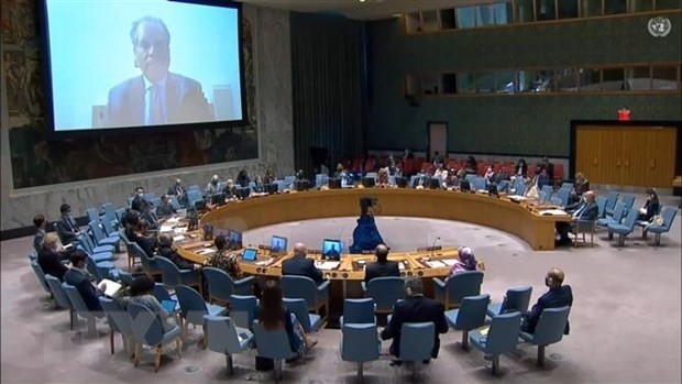 A UN working session. (Photo: VNA)