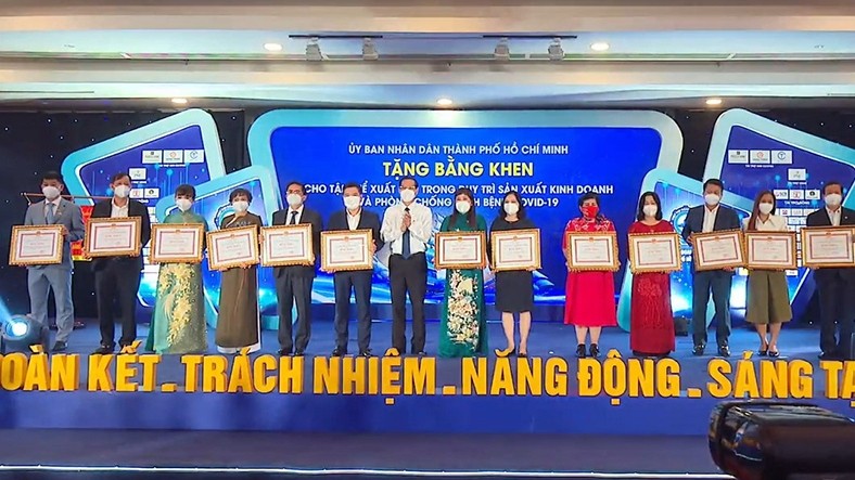 Ho Chi Minh City's entrepreneurs are honoured at an event held on October 13.