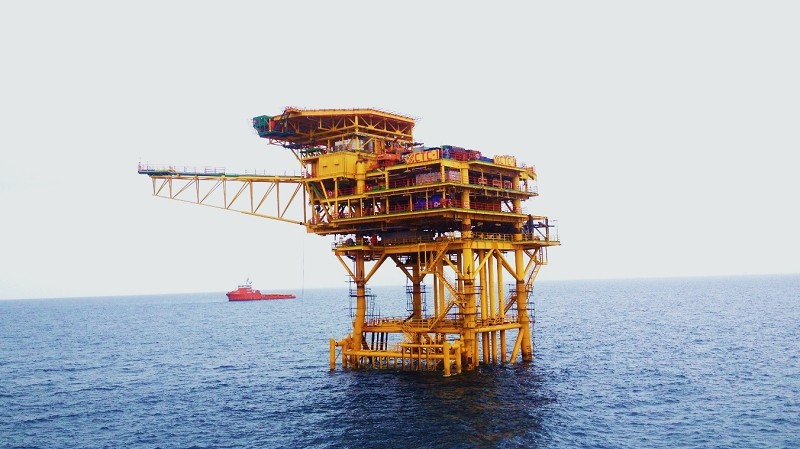 The rig of the Ca Tam oil field (Photo: Petrotimes)