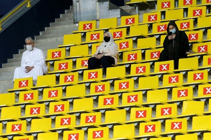 Stadiums and other sports facilities will limit entry to fans who have received two doses of a COVID-19 vaccine approved by Saudi Arabia kingdom.