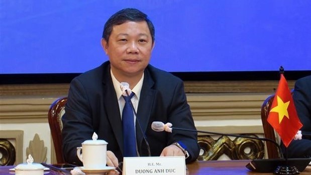 Vice Chairman of HCM City People’s Committee Duong Anh Duc at the meeting (Source: VNA)