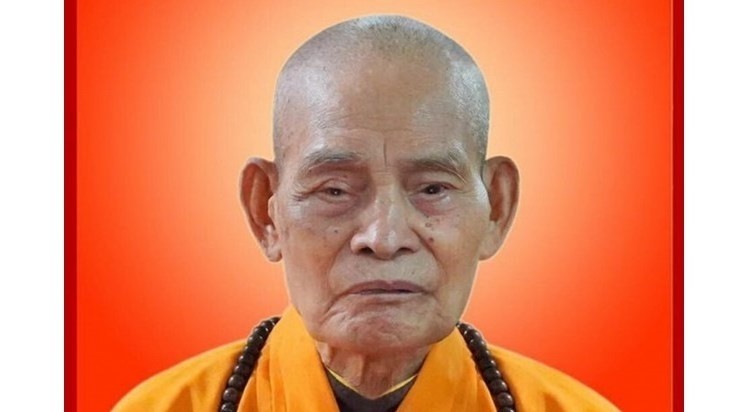 Most Venerable Thich Pho Tue, Supreme Patriarch of the Patronage Council of the Vietnam Buddhist Sangha (Source: vov.vn)
