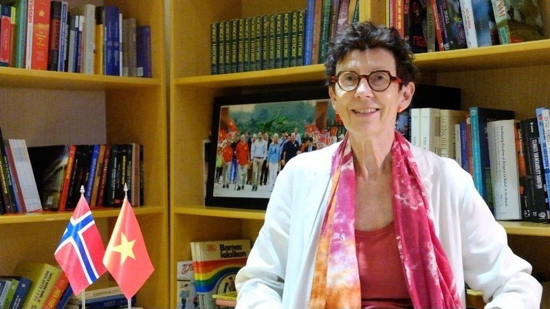 Norwegian Ambassador to Vietnam Grete Lochen (Photo: baothegioi.vn)