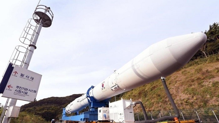 Republic of Korea's first homegrown space rocket, the Nuri, is set for launch. (Credit: EPA)