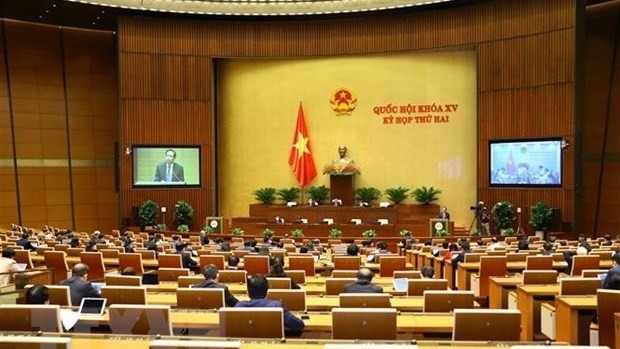 A working session of the second meeting of the 15th National Assembly. (Photo: VNA)