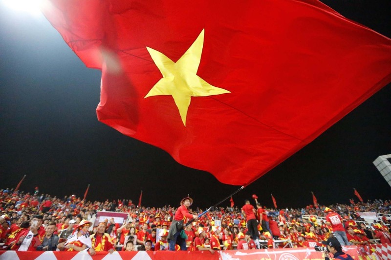 Football fans in Vietnam. (Photo: VNA)