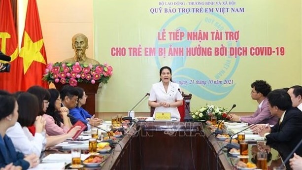 Deputy Minister of Labour, Invalids and Social Affairs Nguyen Thi Ha speaks at the event (Photo: VNA)