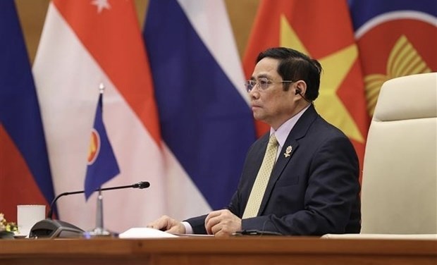 PM Pham Minh Chinh at the 22nd ASEAN-RoK Summit (Photo: VNA)