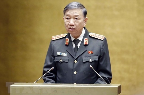 Minister of Public Security Gen. To Lam to deliver report on draft Law on Mobile Police (Photo: VNA)