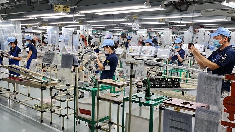 A car wheel production factory of Toyoda in Thai Binh Province (Photo: Mai Tu)