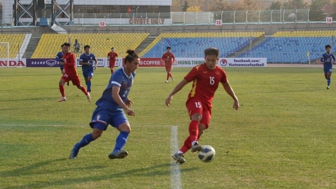 Vietnam U23s beat Chinese Taipei 1-0 in the first match. (Photo: VFF)