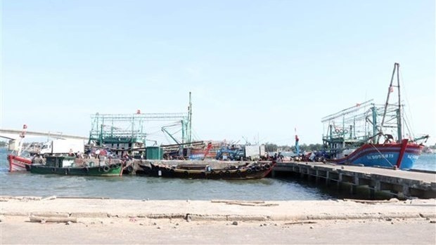 A wharf at Nam Cua Viet fishing port (Photo: VNA) 