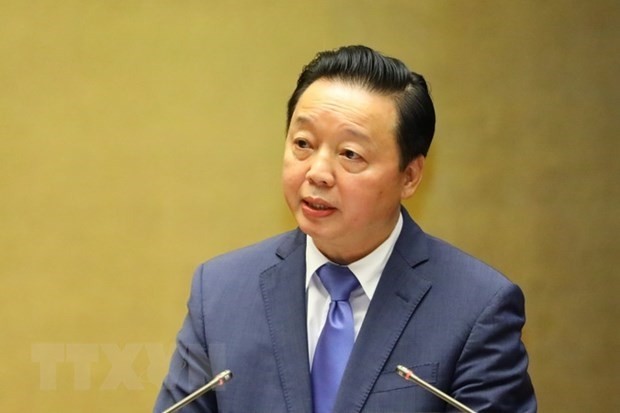 Minister of Natural Resources and Environment Tran Hong Ha (Photo: VNA)