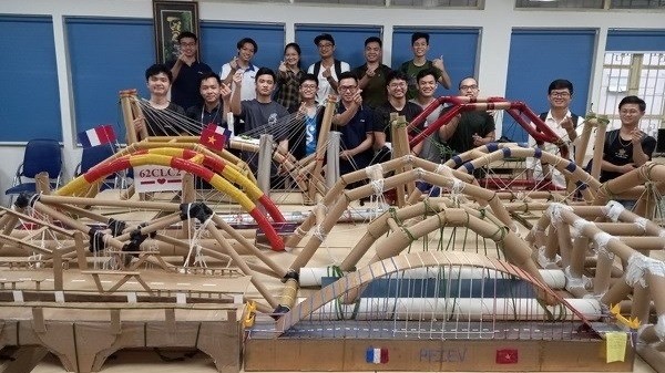 Students of a Vietnam-France joint engineer training programme at the National University of Civil Engineering (Photo: nuce.edu.vn)
