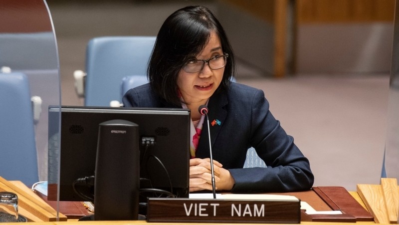 Minister Counsellor Nguyen Phuong Tra, Deputy Permanent Representative of Vietnam to the UN (Photo: Baoquocte.vn)