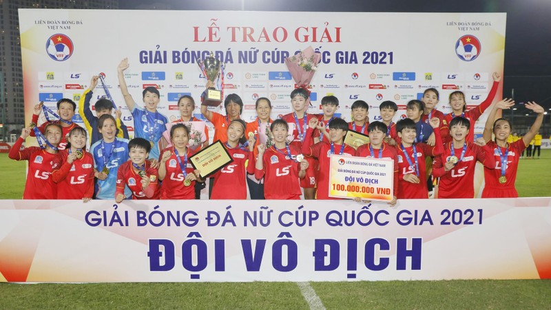 Ho Chi Minh City Club wins the championship title. (Photo: VFF)