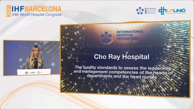 Cho Ray Hospital receives honourable mention in the “American College of Healthcare Executives Excellence Award for Leadership and Management” category.