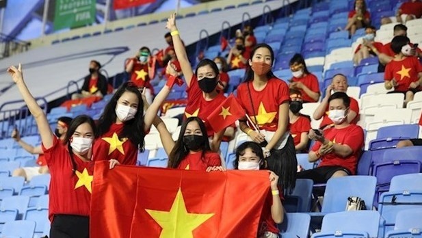 Vietnamese football fans (Illustrative photo: bongda24h.vn)
