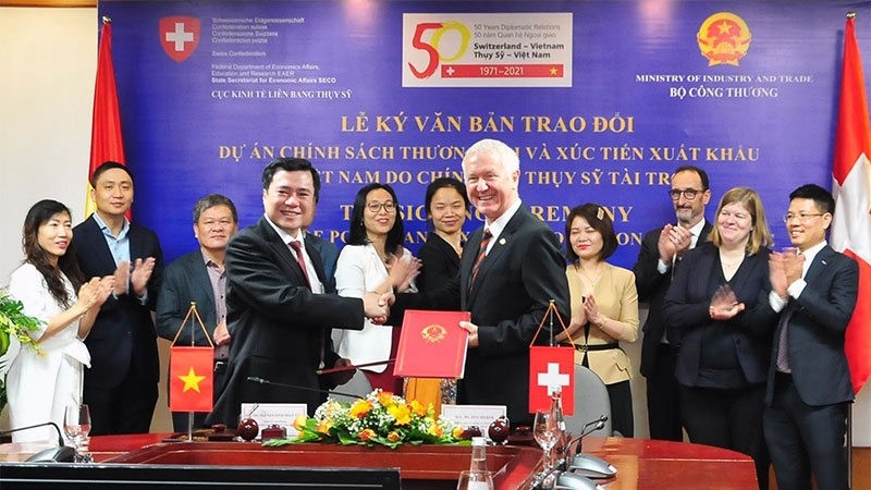 Switzerland supports Vietnam to improve export promotion capacity. (Photo: Ministry of Industry and Trade)