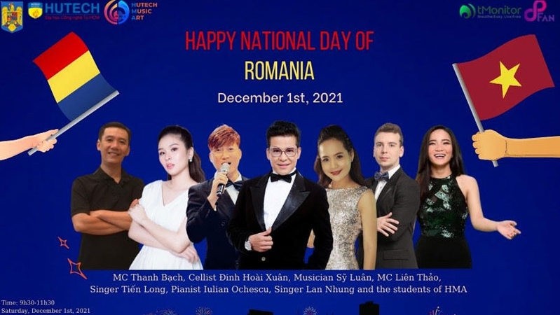 Online concert celebrates 103rd National Day of Romania