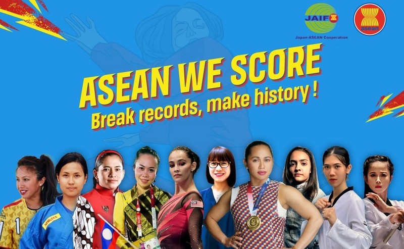 The ten appointed ASEAN Women in Sports Ambassadors (Photo: asean.org)
