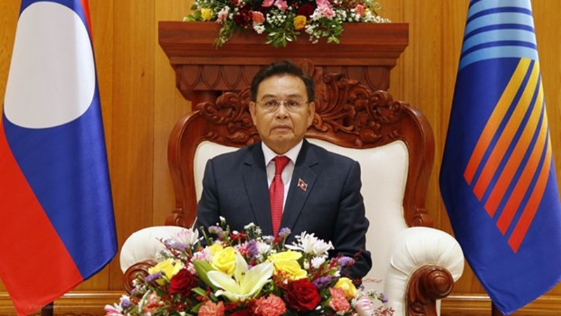 Chairman of the Lao National Assembly Saysomphone Phomvihane (Photo: VN+)