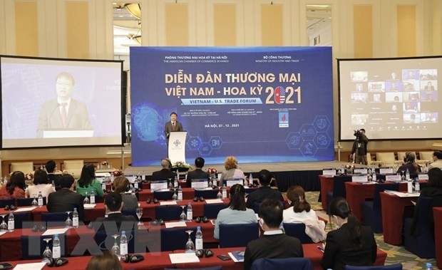 Overview of the forum in Hanoi. (Photo: VNA)