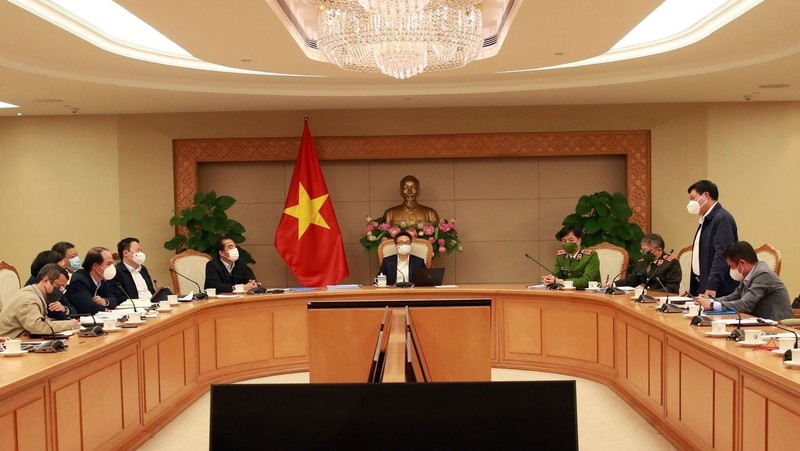 Deputy PM Vu Duc Dam at the meeting (Photo: VGP)