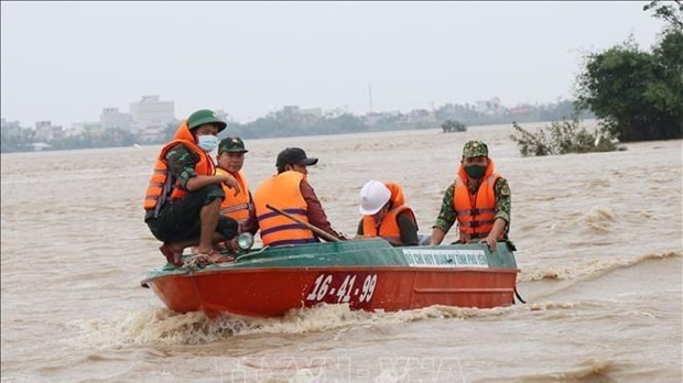 Floods in Phu Yen (Photo: VNA)