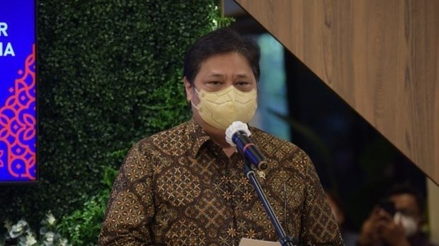 Indonesia’s Coordinating Minister for Economic Affairs Airlangga Hartarto (Photo: VNA)
