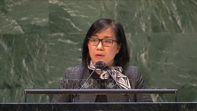 Minister Counsellor Nguyen Phuong Tra, Deputy Permanent Representative of Vietnam to the UN (Photo: VNA)