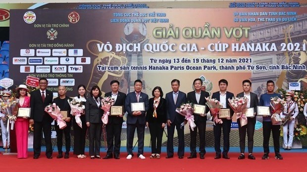 The National Tennis Championship-Hanaka Cup 2021 kicked off on December 13 in the northern province of Bac Ninh. (Photo: VNA)
