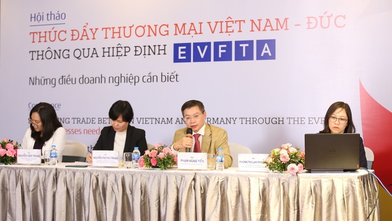 The seminar on promoting trade between Vietnam and Germany through the EVFTA (Photo: VGP)