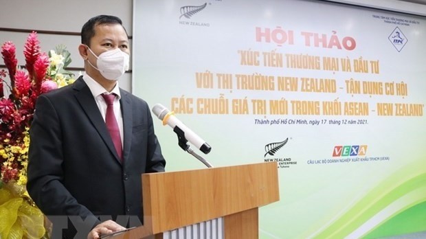 Tran Phu Lu, ITPC Deputy Director, speaks at the event (Photo: VNA)