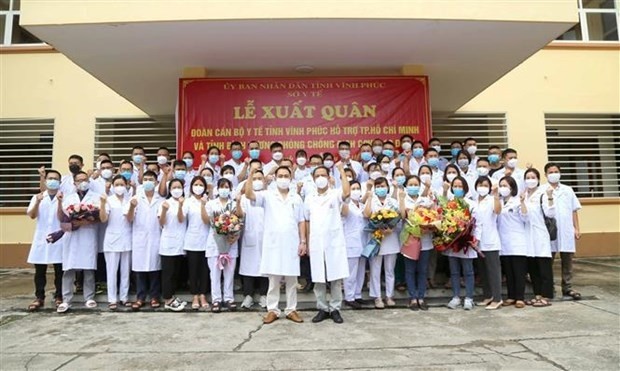Vinh Phuc sends 60 doctors, physicians, nurses to help southern localities fight COVID-19 - Illustrative image (Photo: VNA)