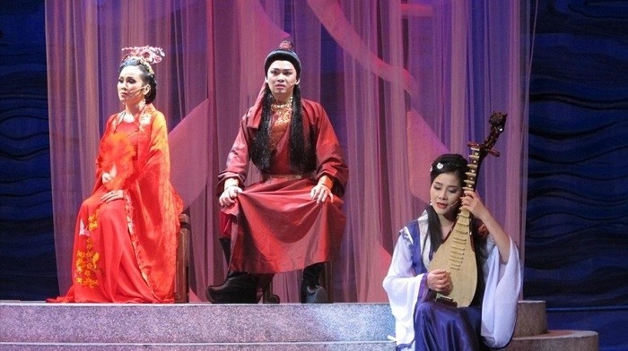 A scene in the 'Nguyet Cam Ca - Kieu' play. (Photo: tienphong.vn)