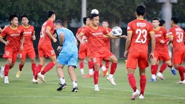 A training session of Vietnam's U23 team (Photo: VFF)