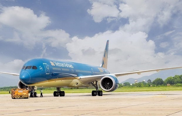 A plane of national flag carrier Vietnam Airlines (Photo: VietnamPlus)