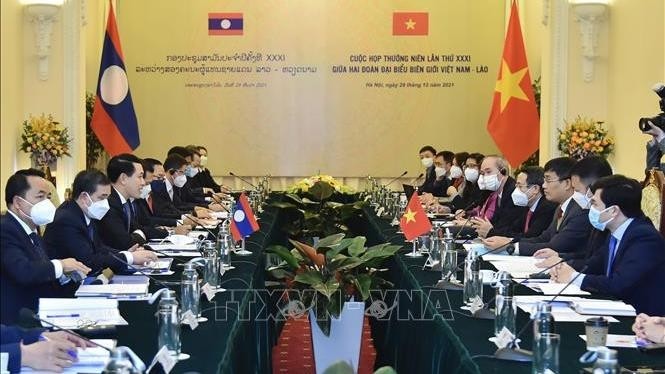 Vietnam, Laos hold 31st annual border meeting (Photo: VNA)