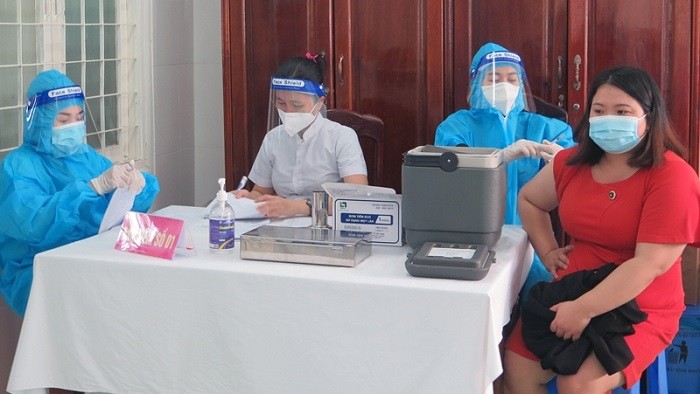 At a vaccination site in Phu Yen province. (Photo: NDO/Trinh Ke)