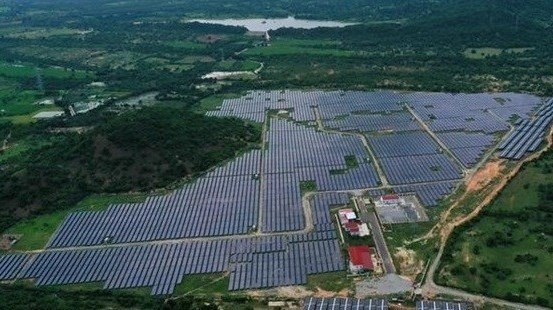A solar power farm in Ninh Thuan province (Photo: VNA)
